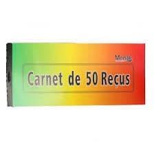 Carnet de 50 recus — photo 1