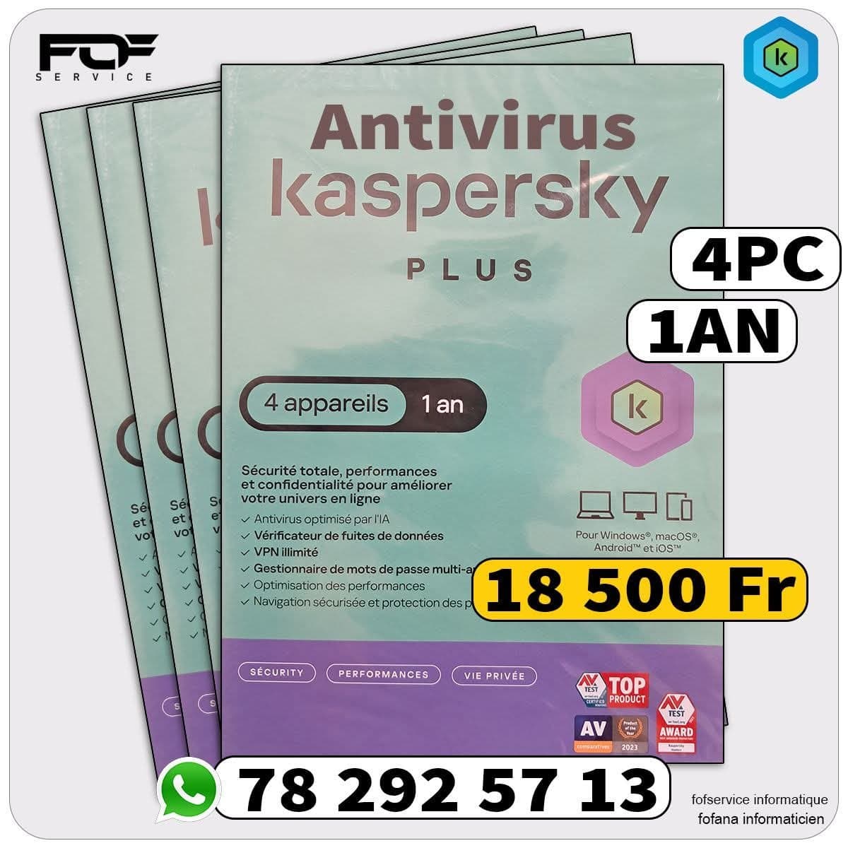 Antivirus Kaspersky Standard 4PC 1an — photo 1