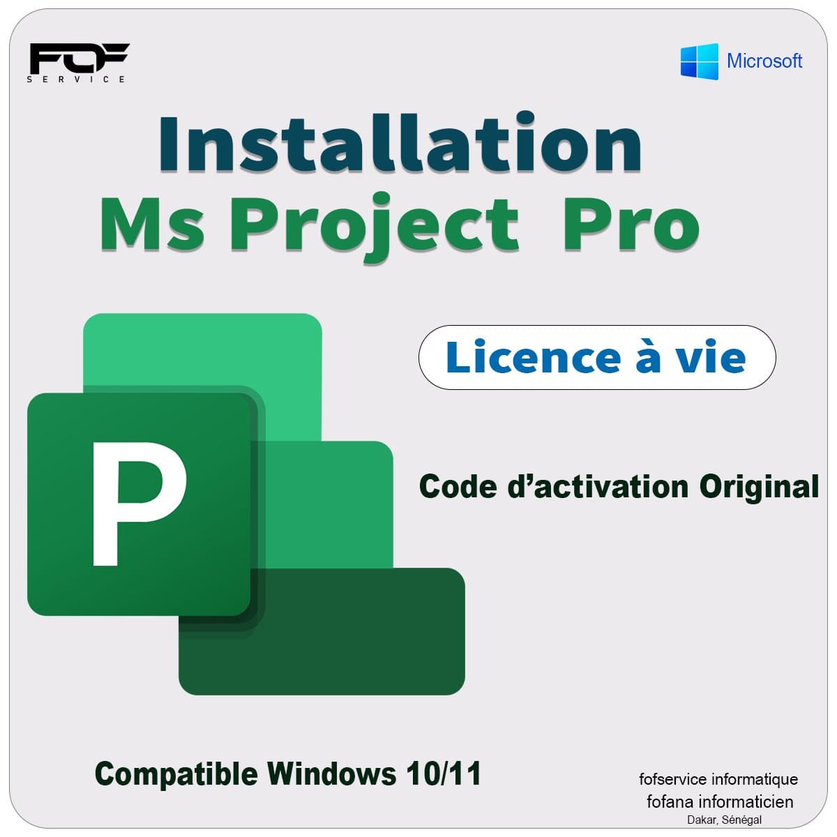 Installation MS Project Pro avec code d'activation authentique — photo 1